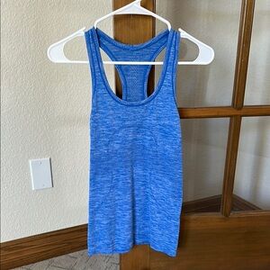 Lululemon Swiftly Tech Racerback Heathered Lakeside Blue (HLSB) size 4